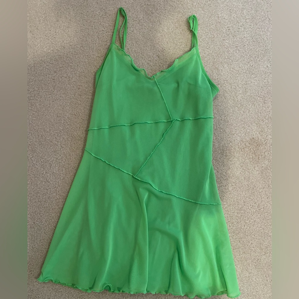 Forever 21 Green Mesh Dress
